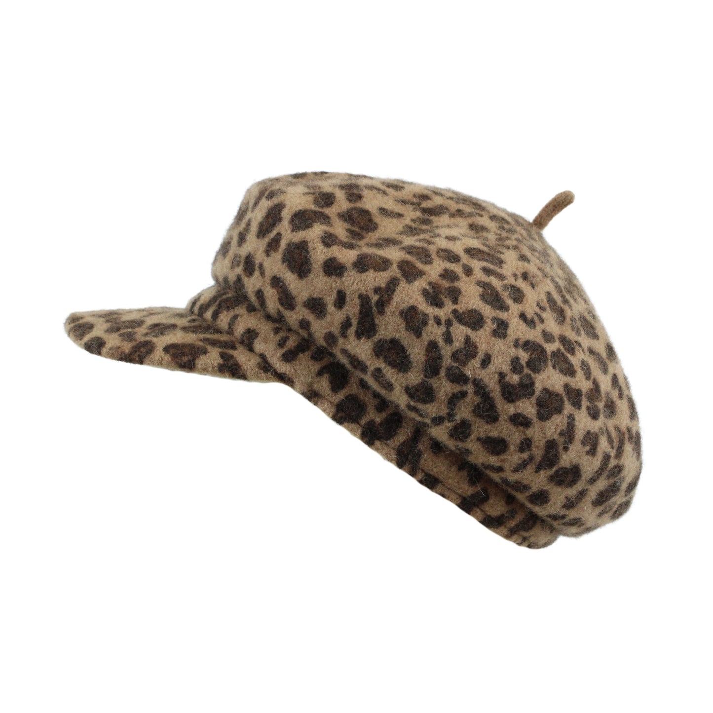 Boardmans Lillian Leopard Print Baker Boy Hat