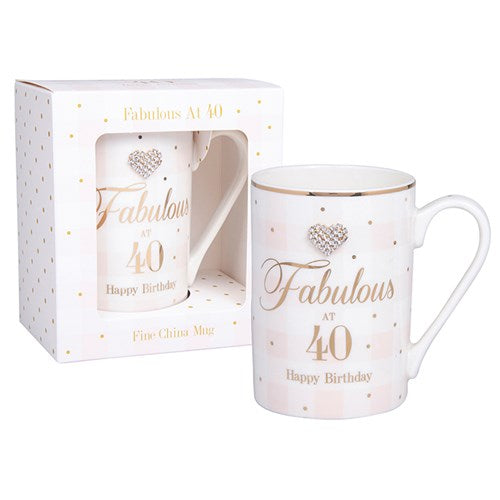 Fabulous at 40 Birthday Mug