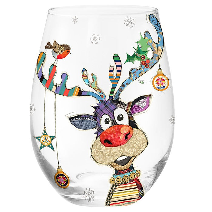 Stemless Festive Glass