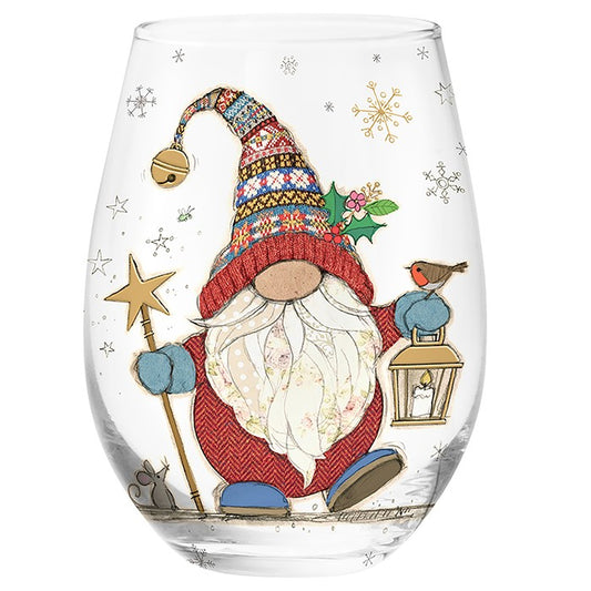 Stemless Festive Glass