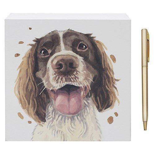 Licks & Kisses Dog Memo Pad and Pen Gift