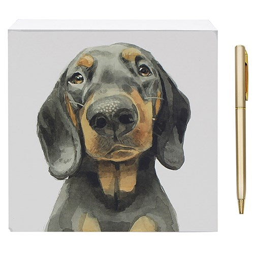 Licks & Kisses Dog Memo Pad and Pen Gift