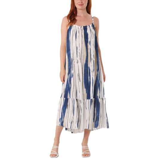 Painted Striped Cami Maxi Dress