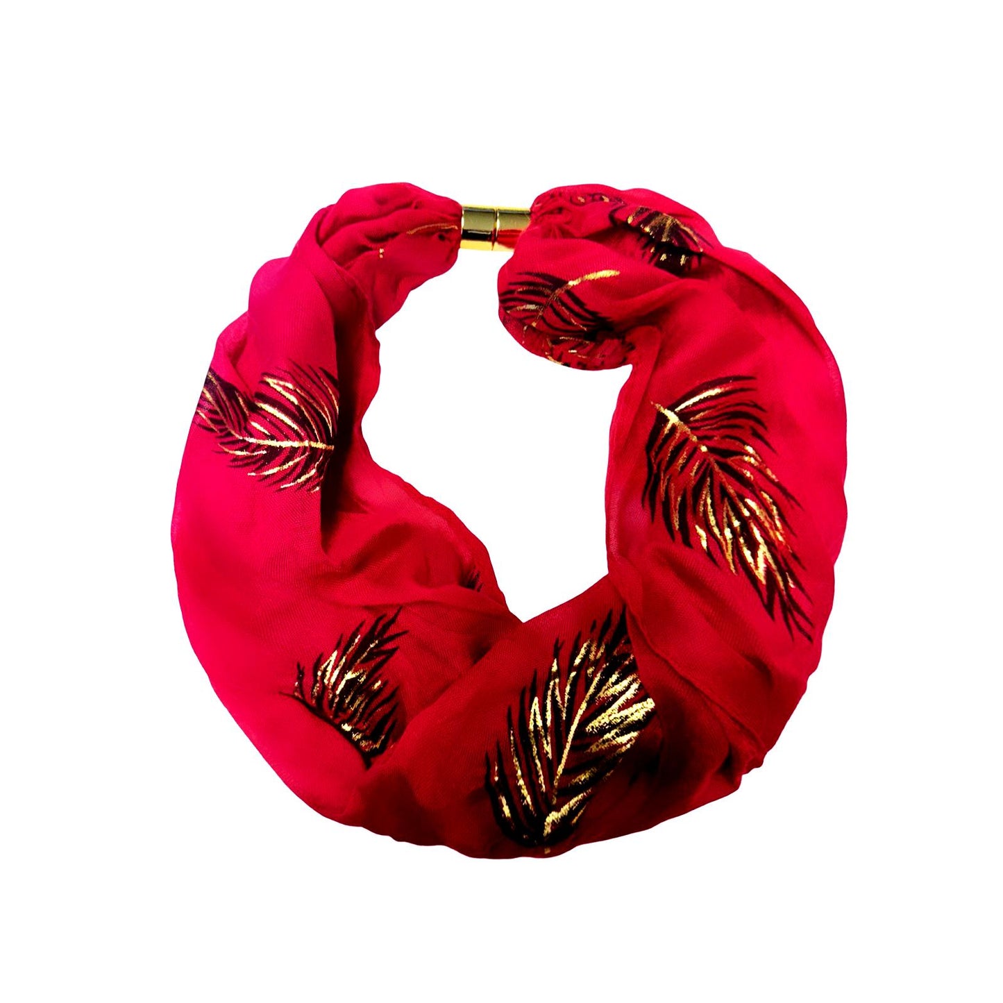 Magnetic Gold Leaf Scarf