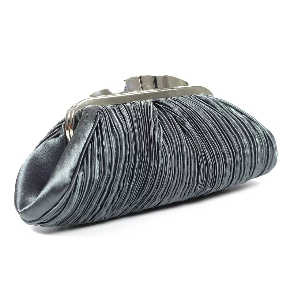 Lunar Sienna Satin Evening Bag