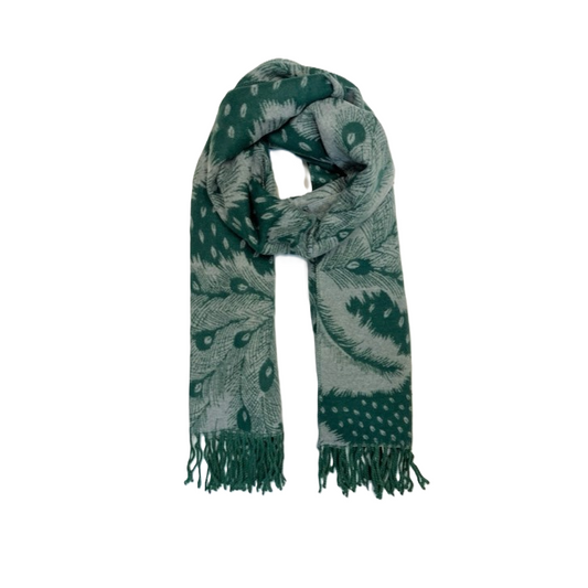 Butterfly Reversible colour feather scarf