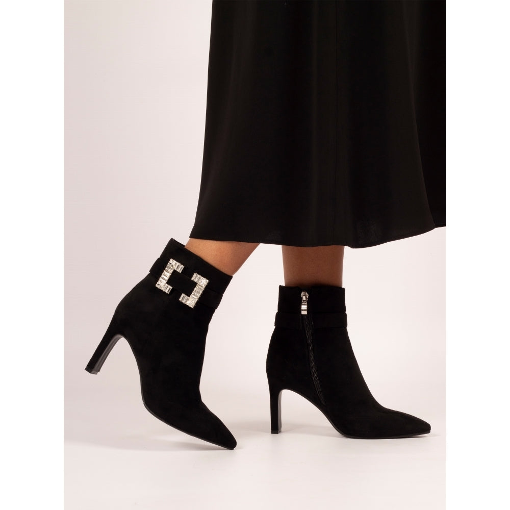 Lunar Shannon Ankle Boot with Diamante Buckle