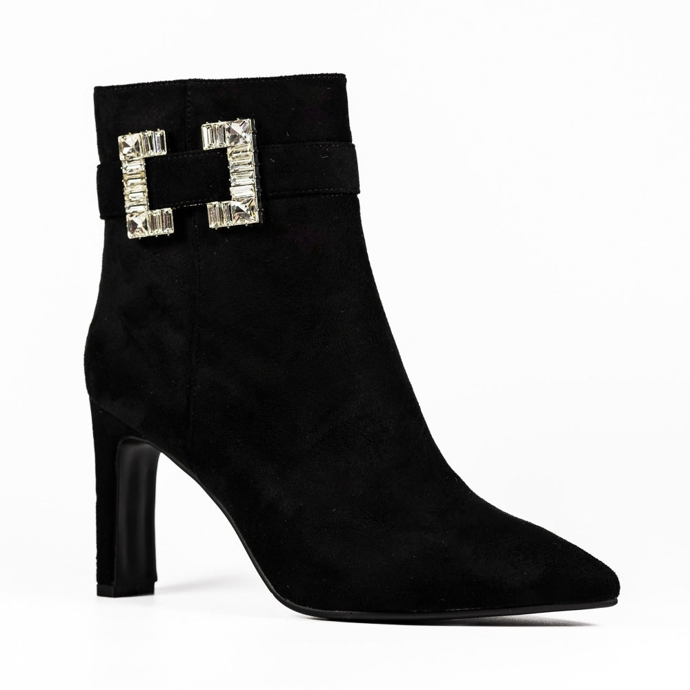 Lunar Shannon Ankle Boot with Diamante Buckle