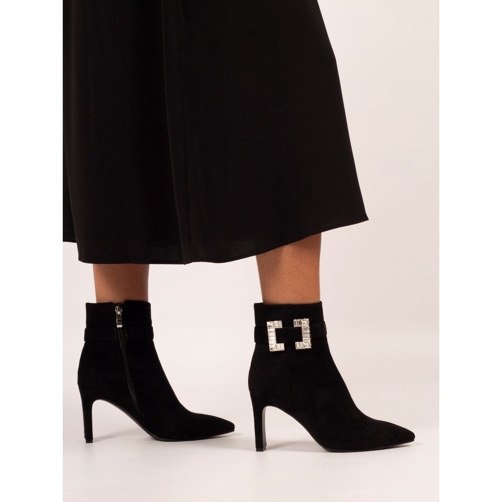 Lunar Shannon Ankle Boot with Diamante Buckle