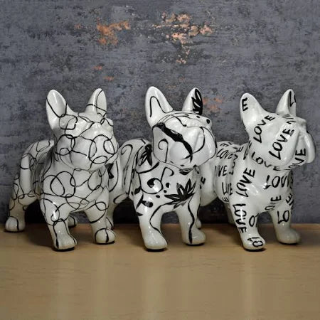 B/W Jack French Bulldog Money Box