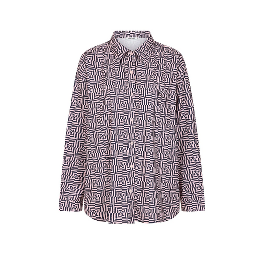 Alice Collins Skylar Print Shirt - Checker Board