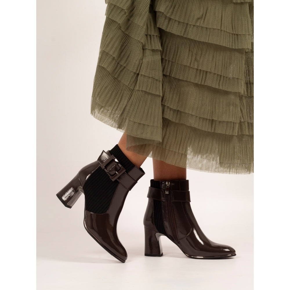 Lunar Trudy Patent Ankle Boot