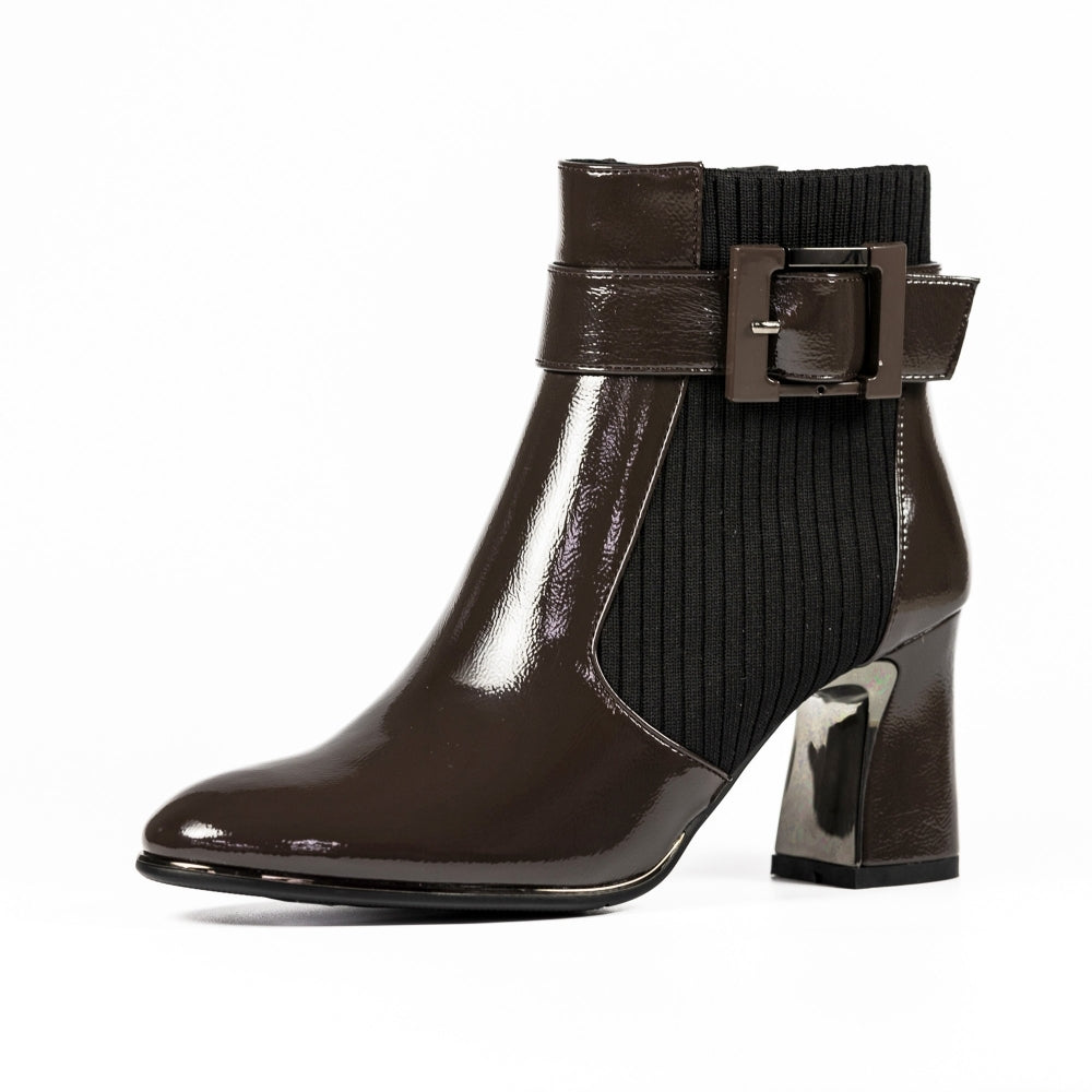 Lunar Trudy Patent Ankle Boot