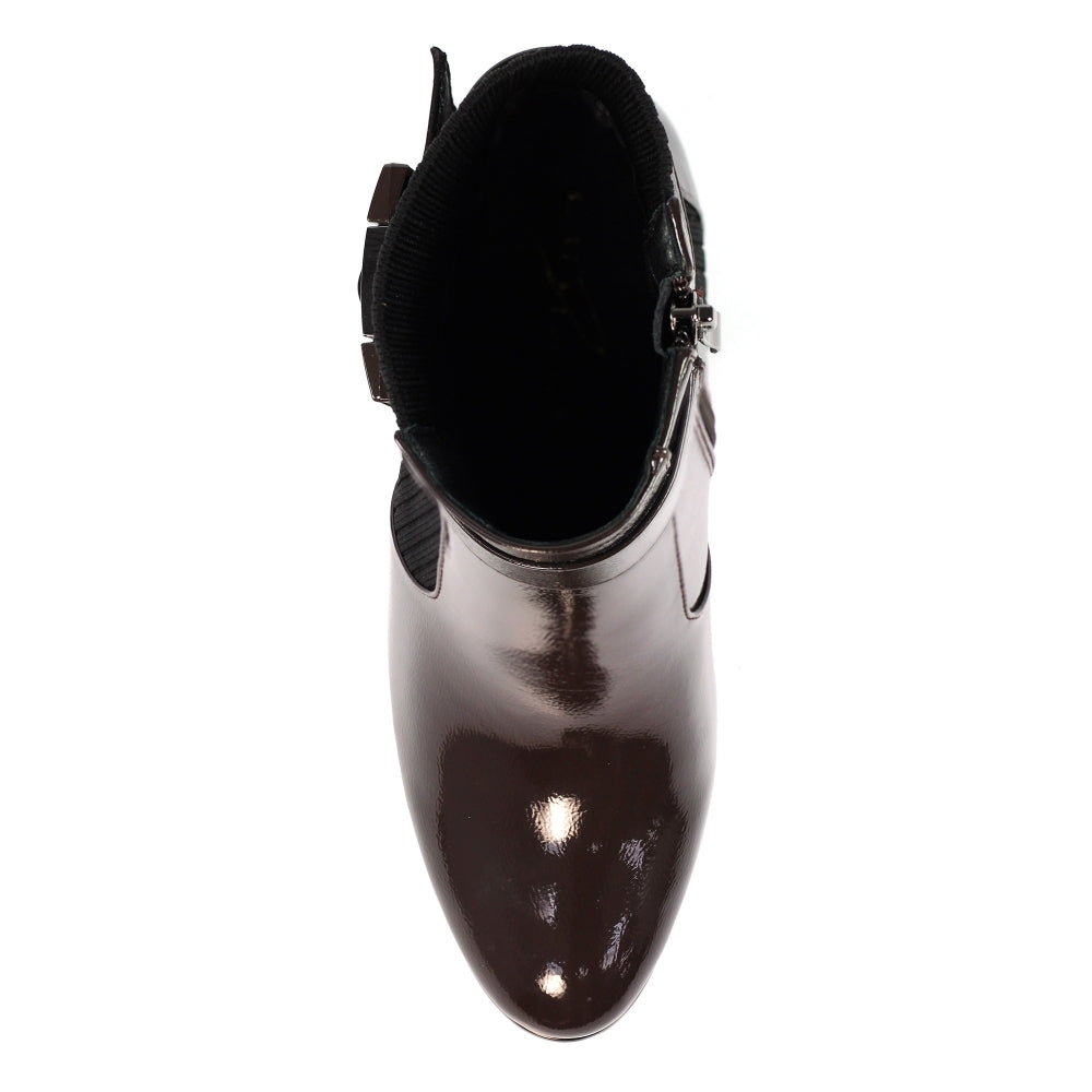 Lunar Trudy Patent Ankle Boot