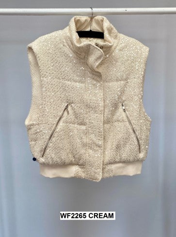 Malissa J Padded Sequin Jacket