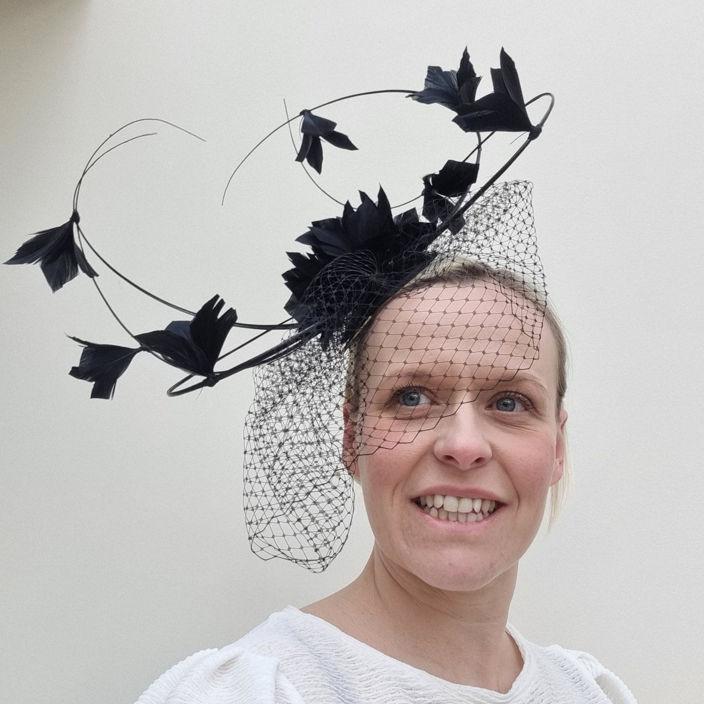 Failsworth Feather fascinator on Headband