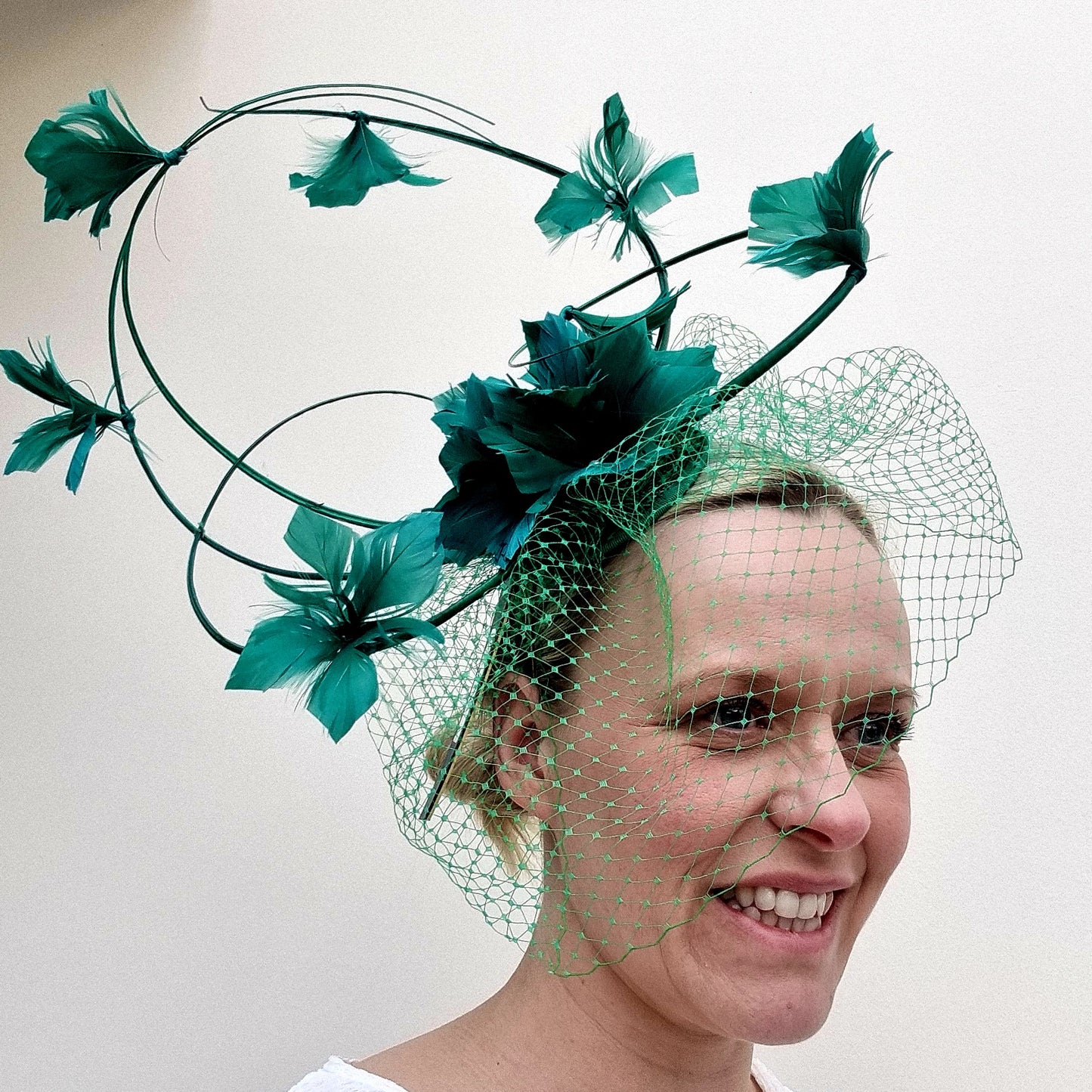 Failsworth Feather fascinator on Headband