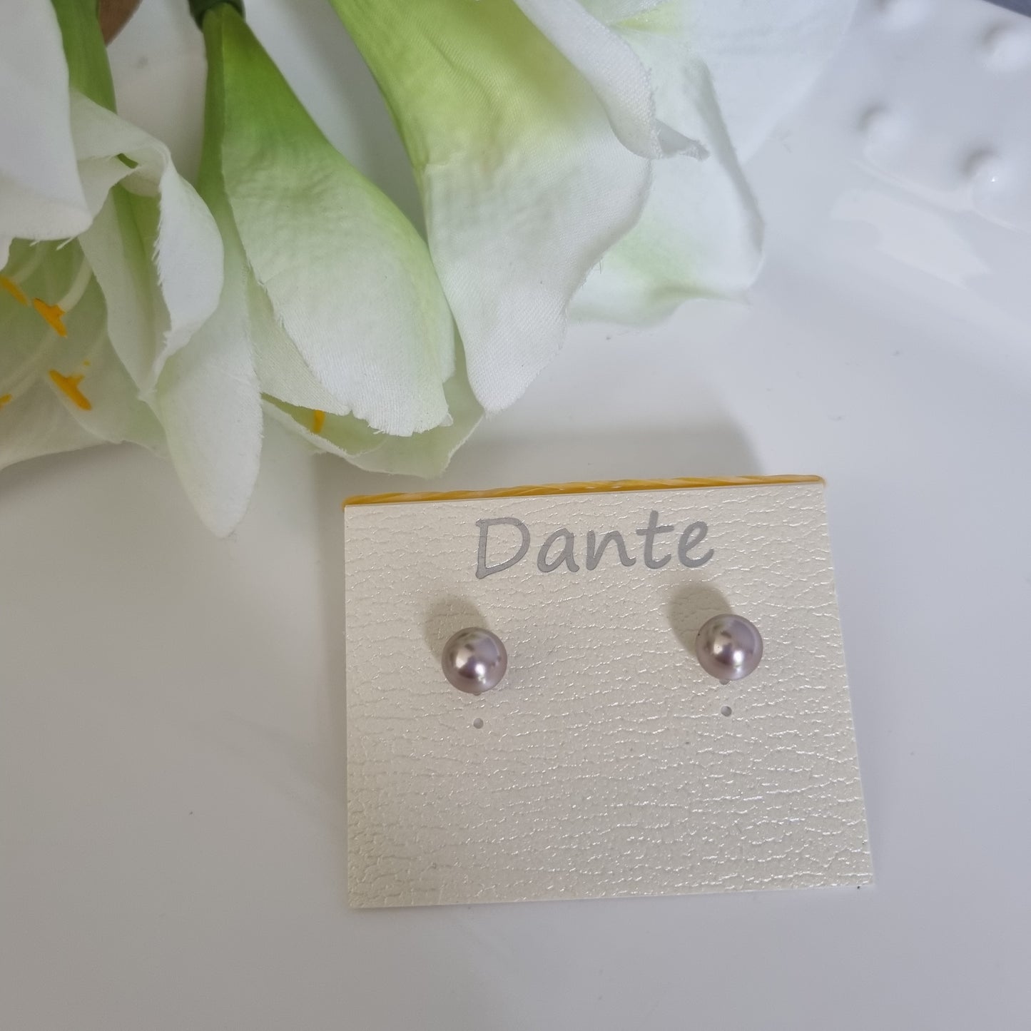 Dante pearl earrings thistle
