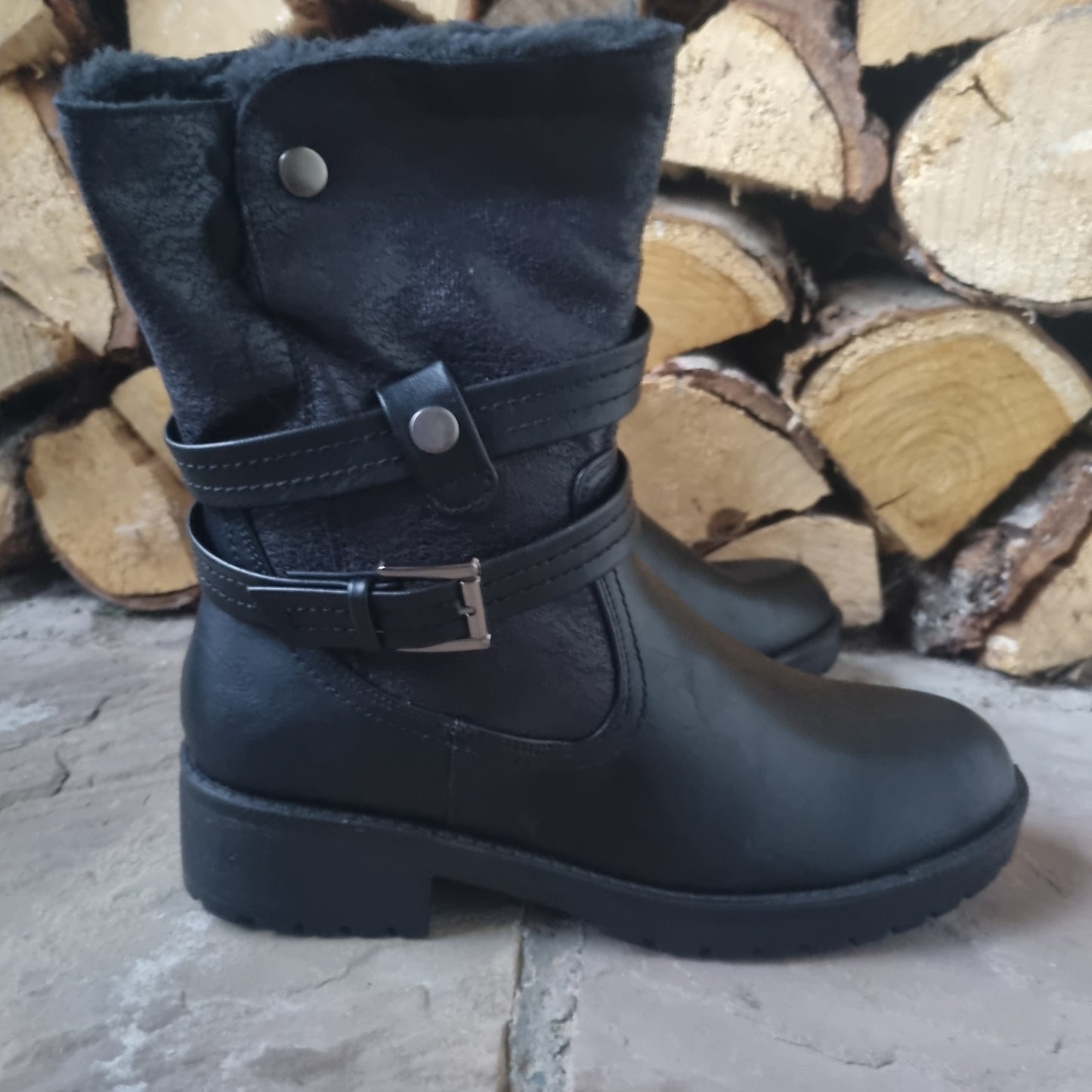 Alice Faux Fur lined chelsea boot