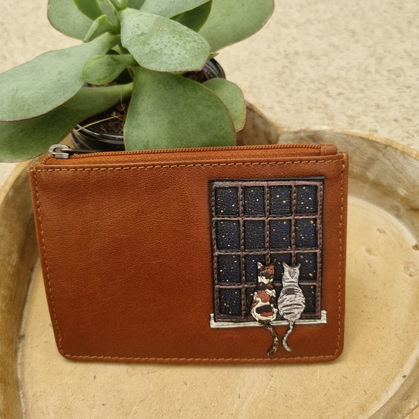 Yoshi Midnight Cats zip top purse