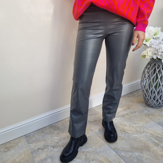 I.NCO Pleather front trousers