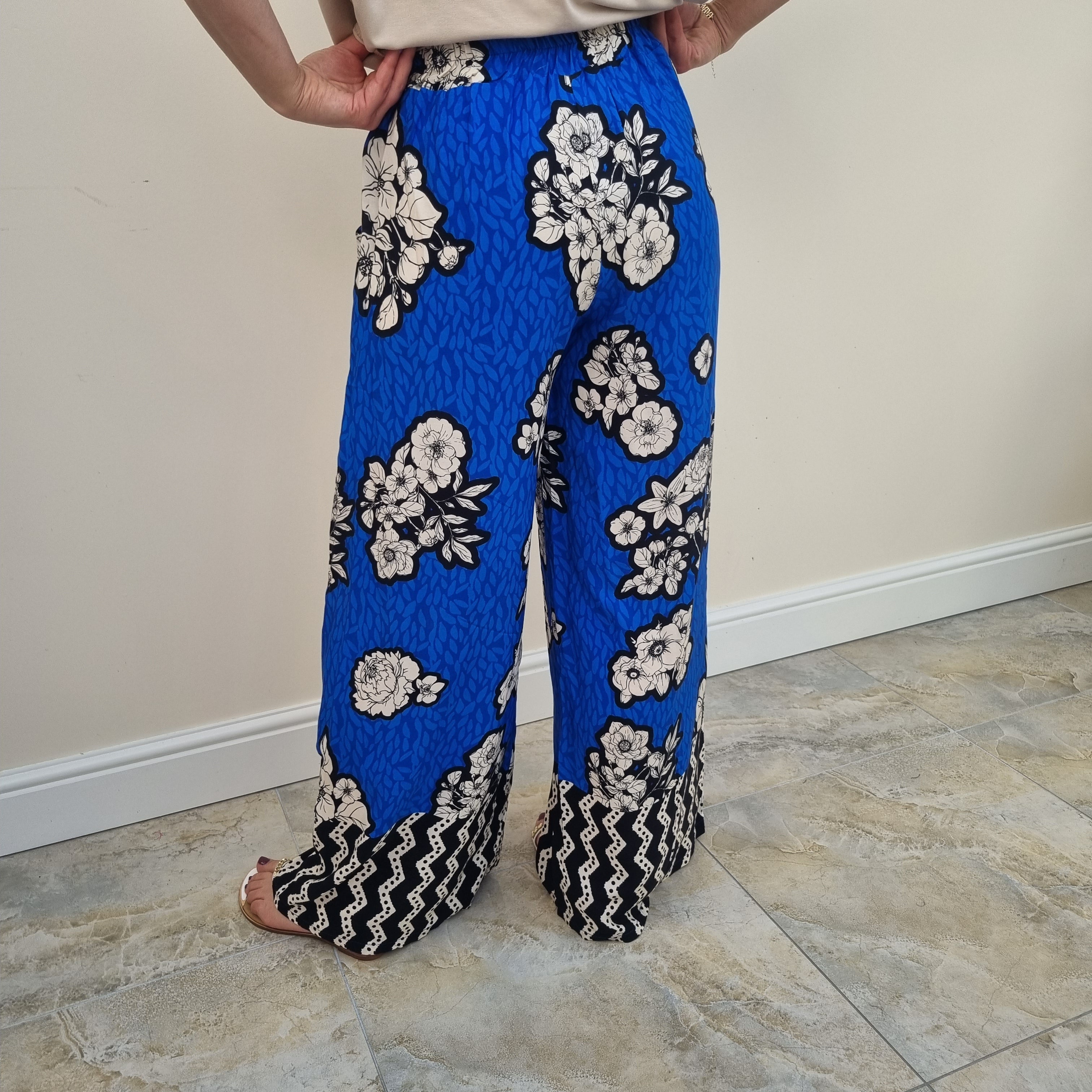 Flower print best sale palazzo pants