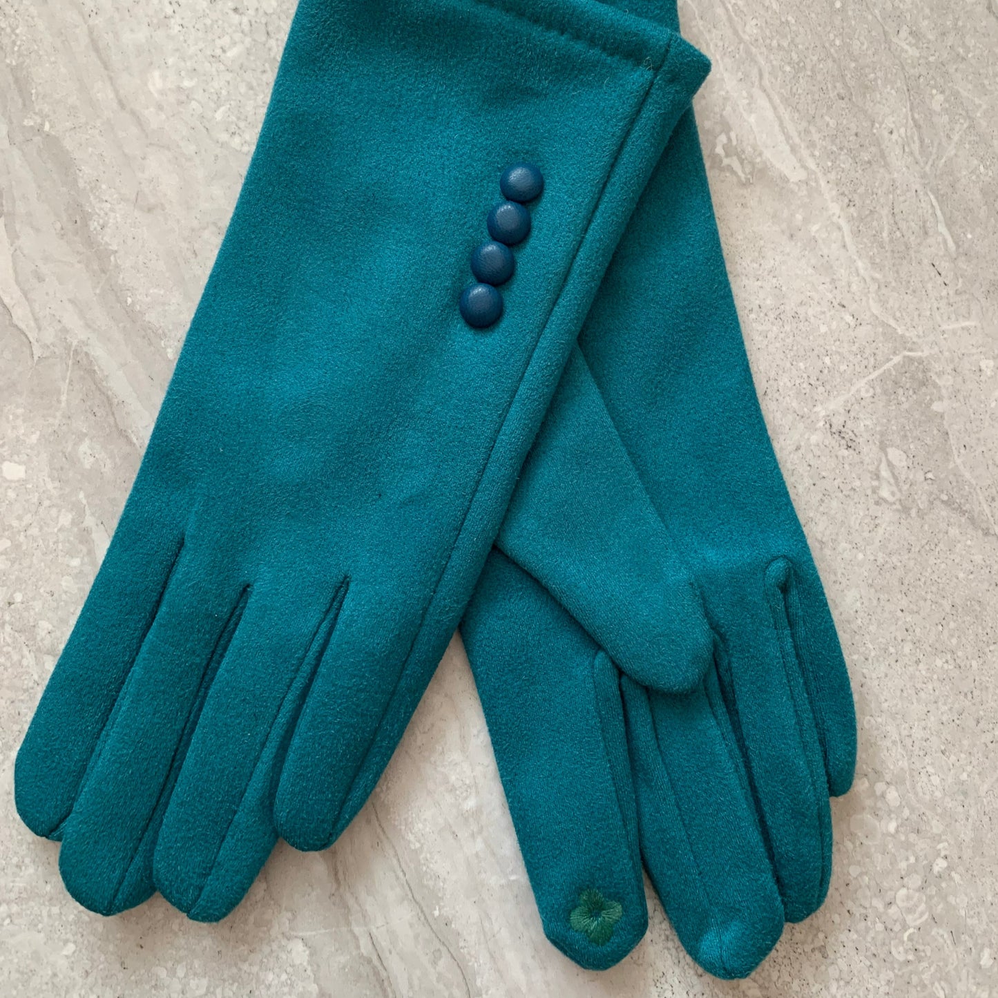 Ladies Button Detail Gloves