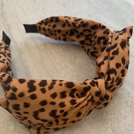 Leopard print bow Headband