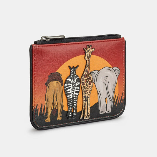 Yoshi Safari zip top purse Beige