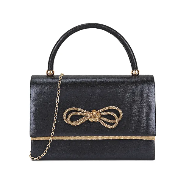 Koko CS2990 Shimmer Grab Bag with Bow Detail