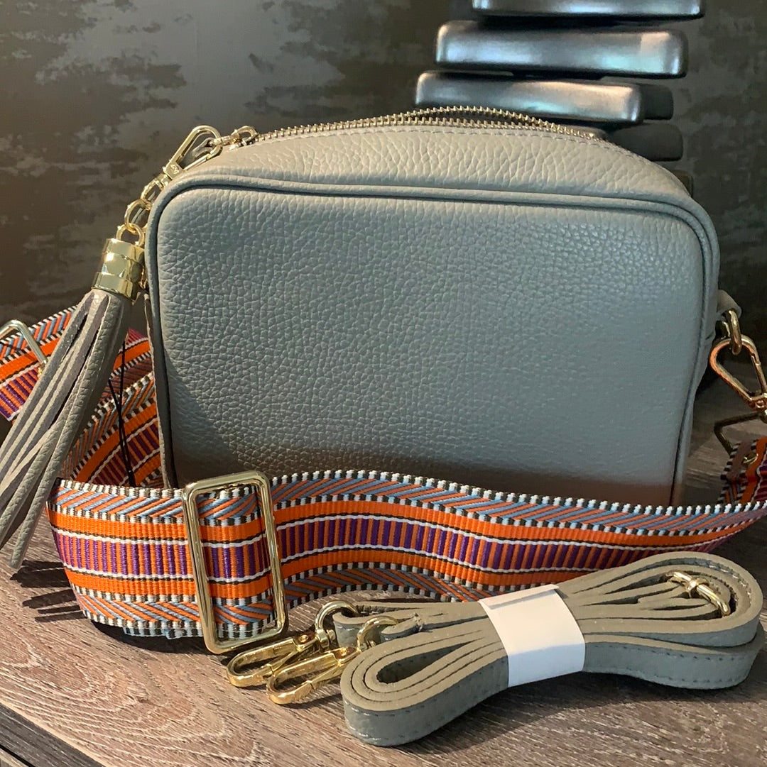 Lightweight leather crossbody bag sale