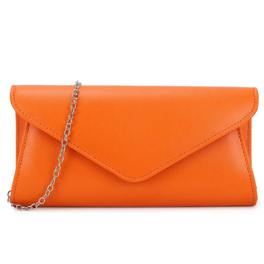 Koko Orange envelope clutch bag