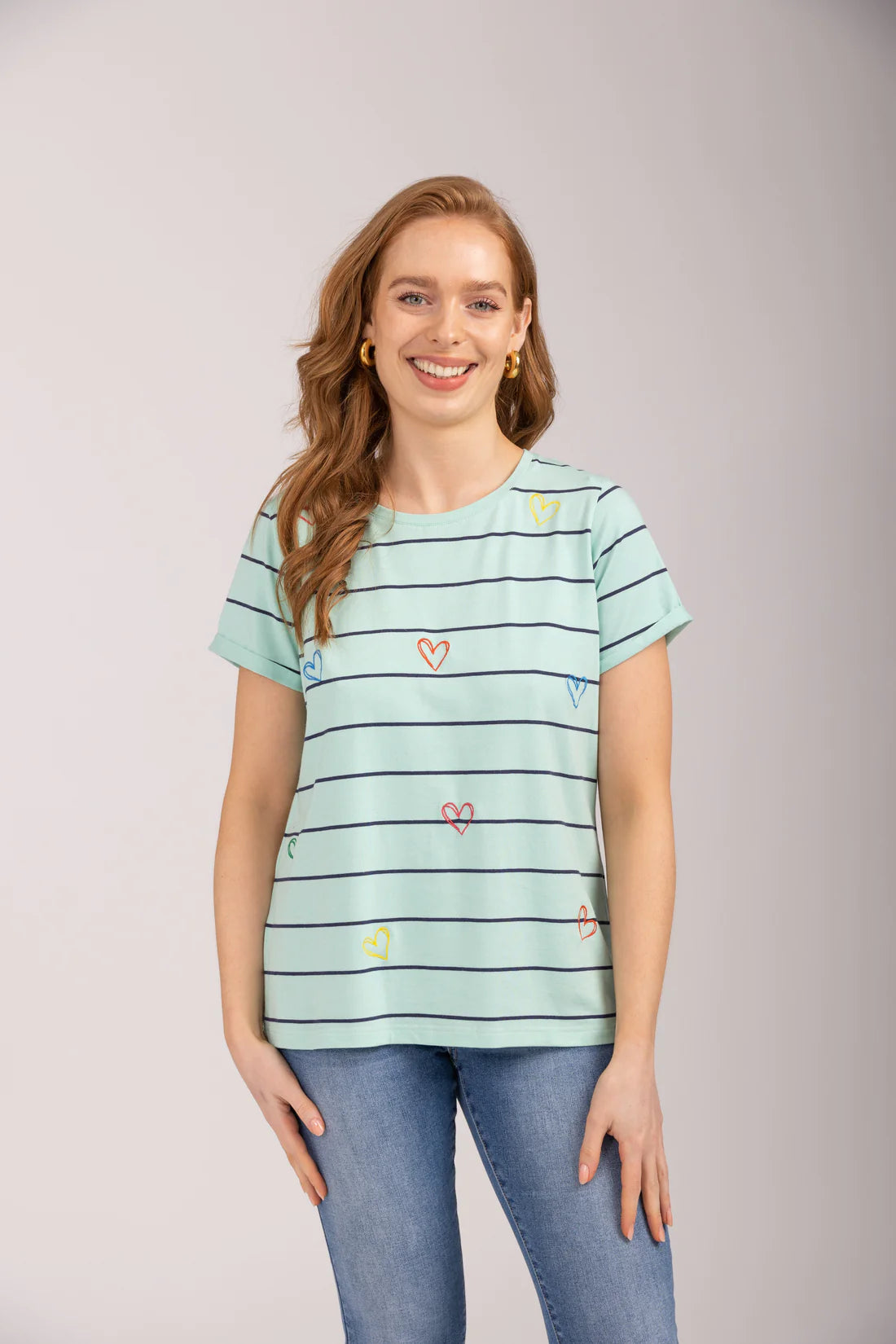 Mudflower T- Shirt 746 with Heart Print