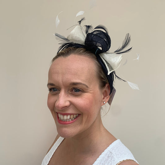 Max and Ellie CF1 Fascinator in Blues