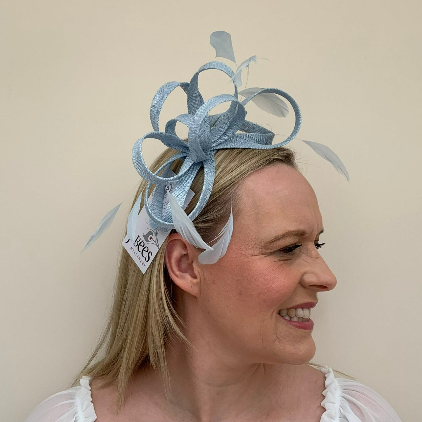 J Bees JB22/238 Fascinator On Headband  in Blues