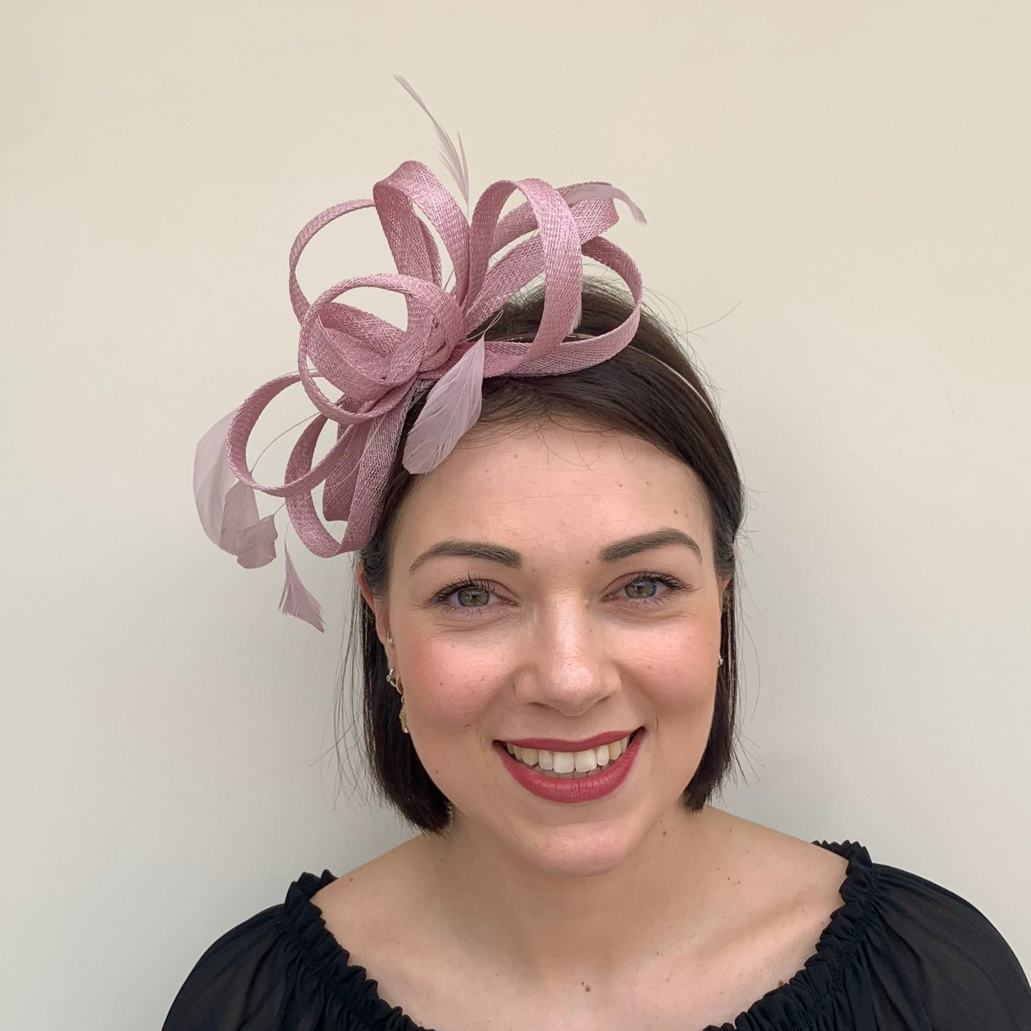 J Bees JB22/238 Fascinator on Headband In Purples