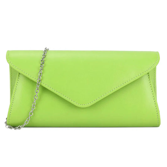 Koko Lime envelope clutch bag