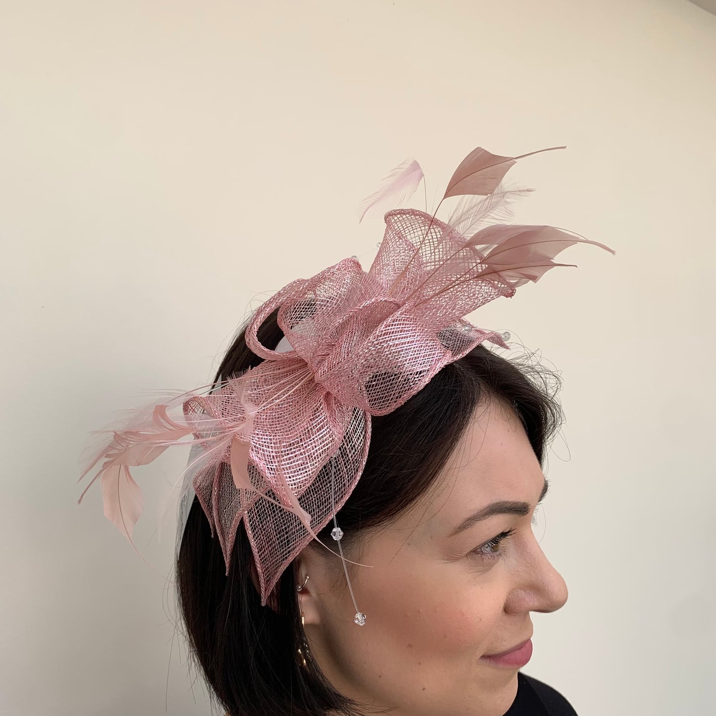 J Bees JB23/318 Fascinator in Pinks