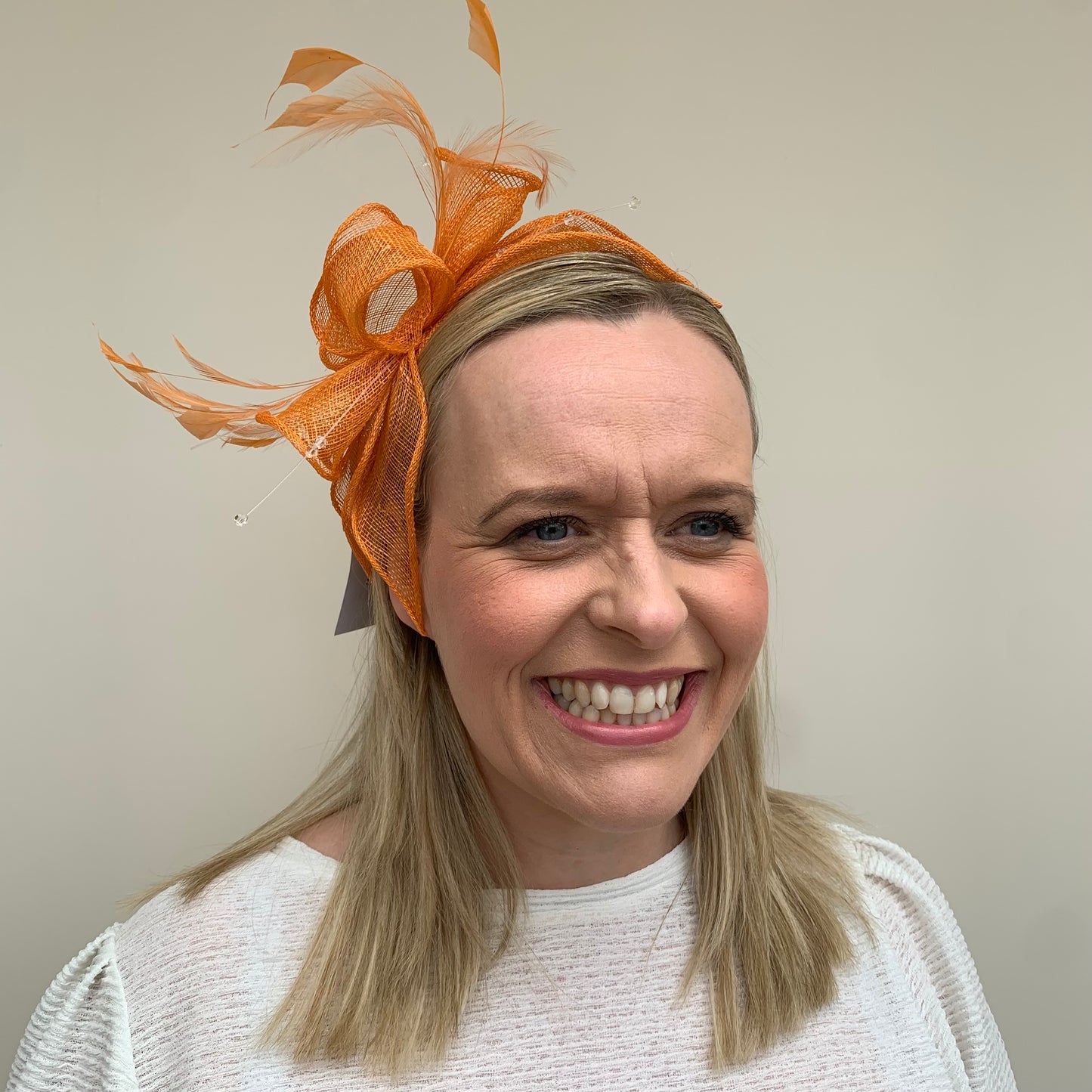 J Bees JB23/318 Fascinator in Yellows & Orange