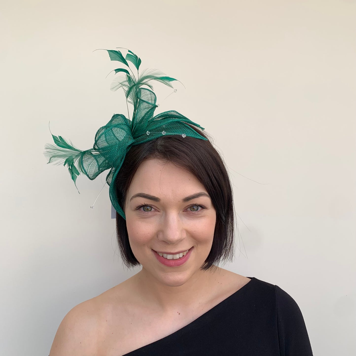 J Bees JB23/318 Fascinator in Greens