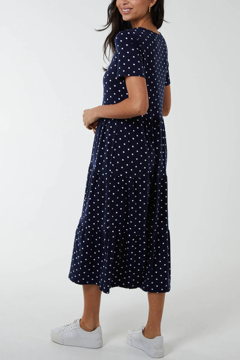 Zuppe Spotted Midi Dress