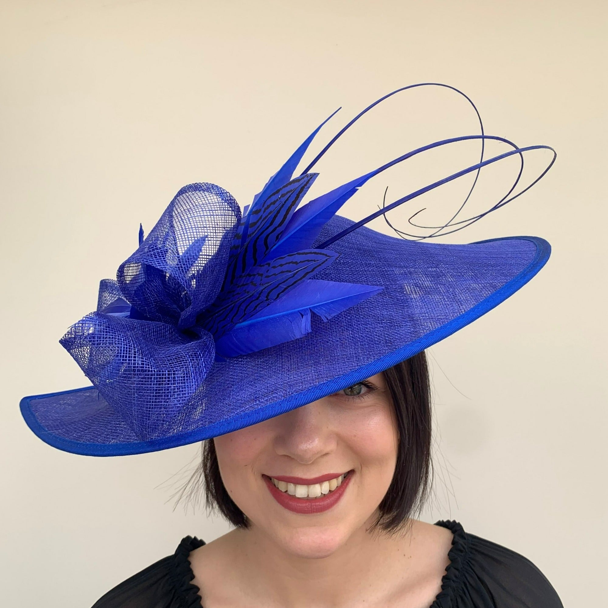 Cobalt blue cheap hats and fascinators