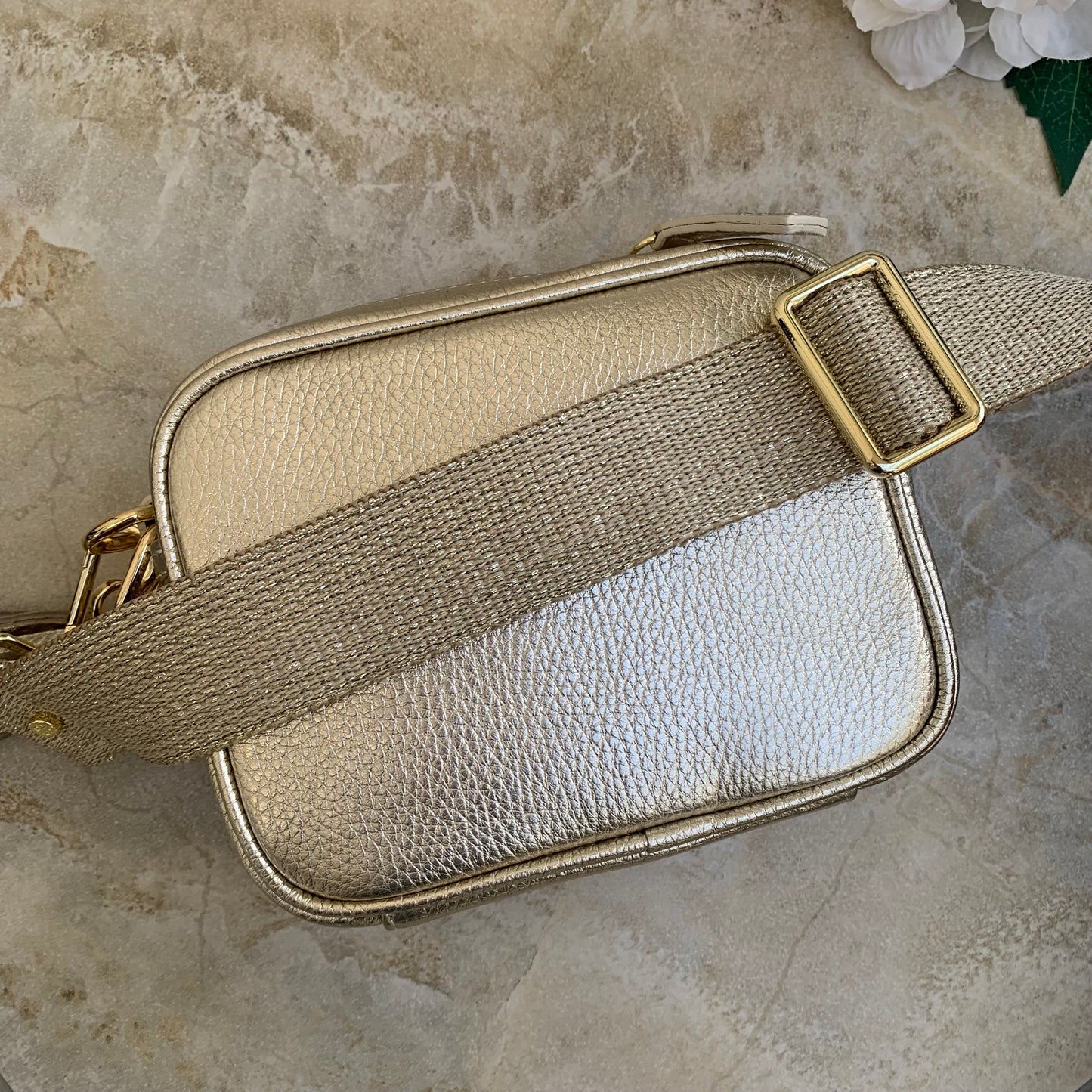 Elie Beaumont Gold Mini Bag