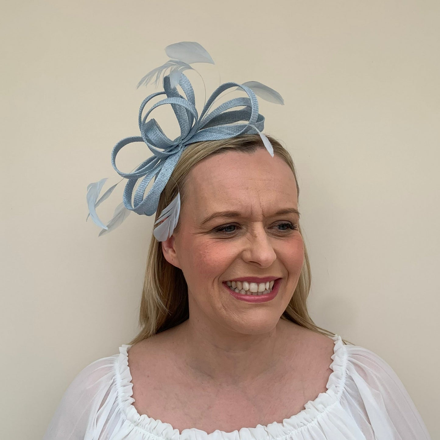 J Bees JB22/238 Fascinator On Headband  in Blues