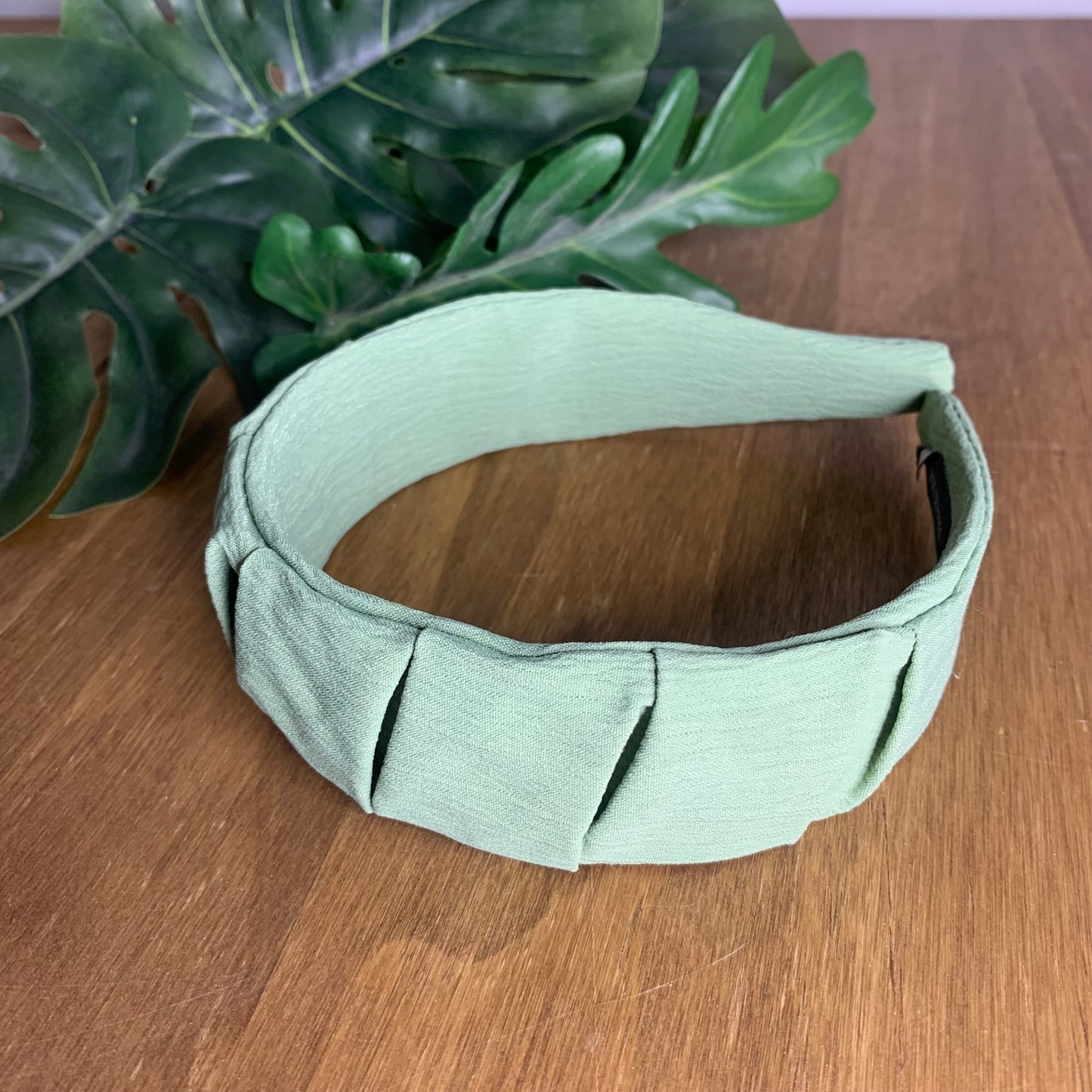 Gathered Fabric Wide Hair Band