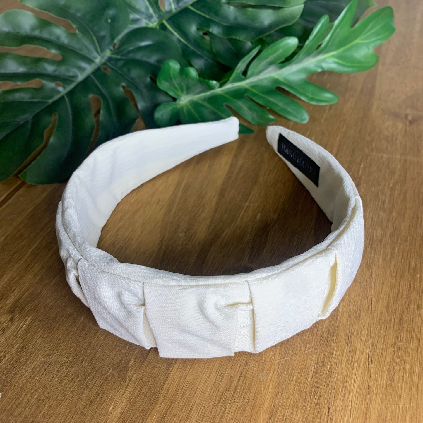 Gathered Fabric Wide Hair Band