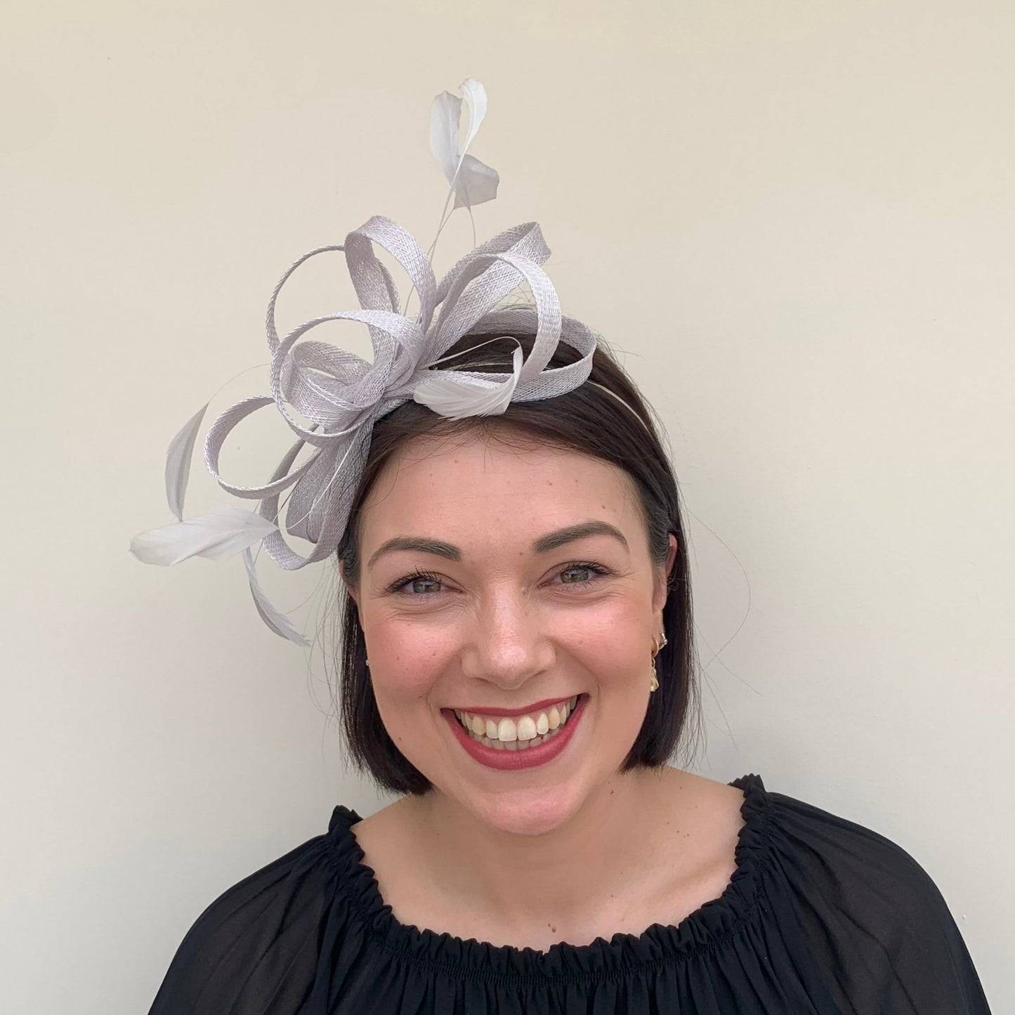 J Bees JB22/238 Fascinator on Headband In Silver