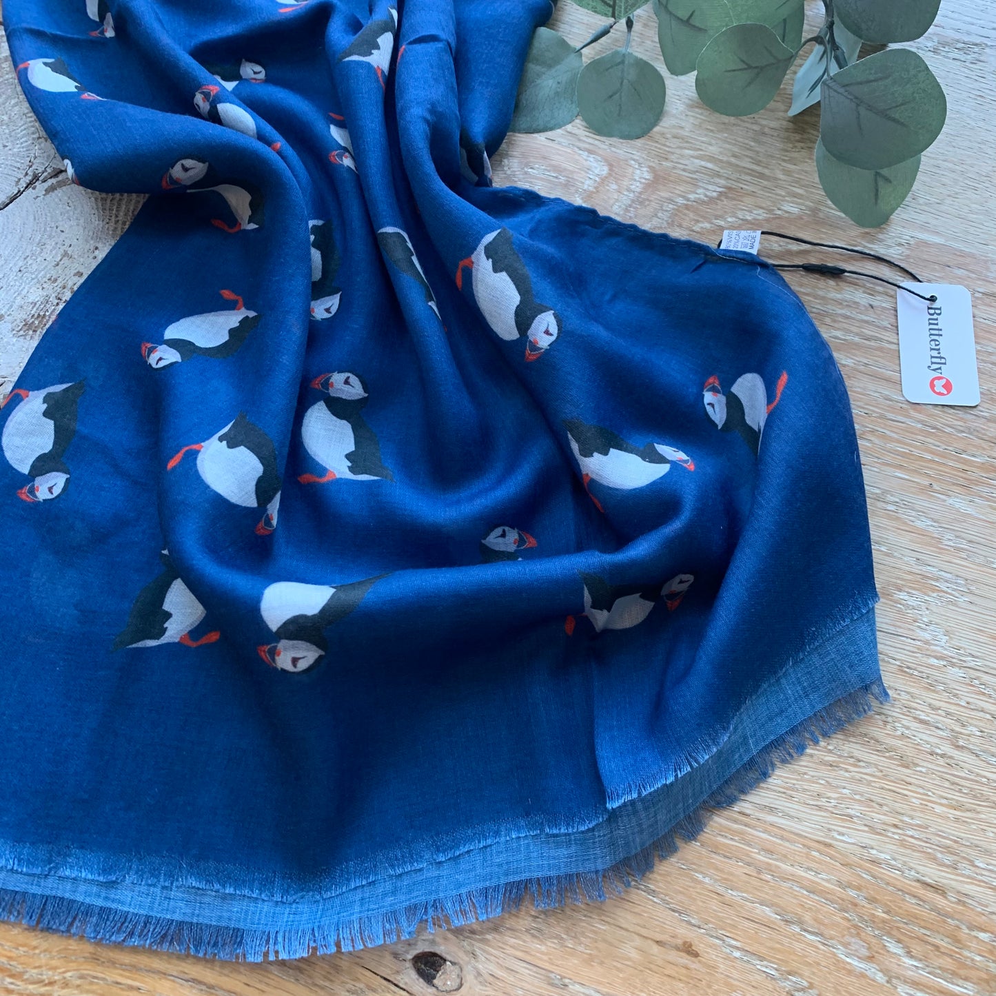 Puffins Print Scarf