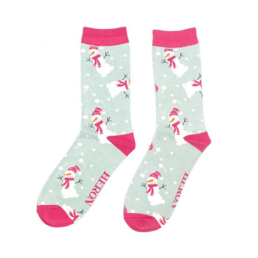 Miss Sparrow Snowmen socks